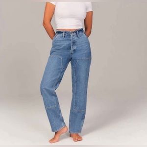 Abercrombie The Dad High Rise Carpenter Jeans